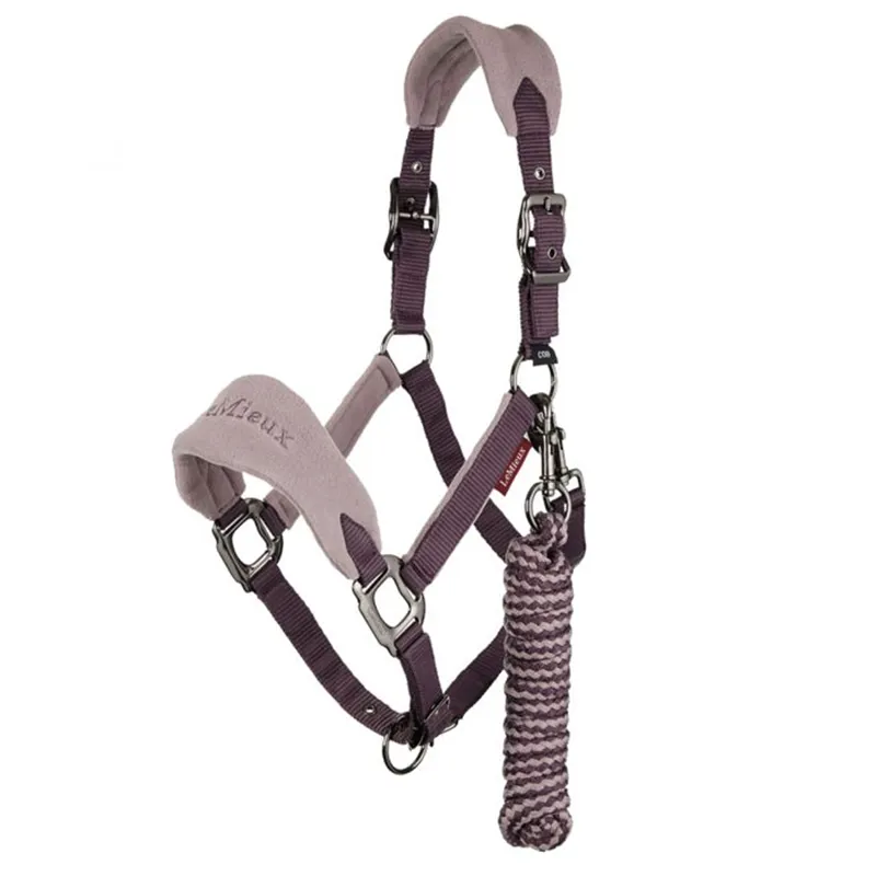 LeMieux Vogue Fleece Headcollar And Rope - Musk